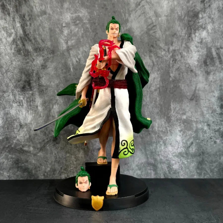 Zoro Action Figure Standing Sword Draw One Piece Action Figure