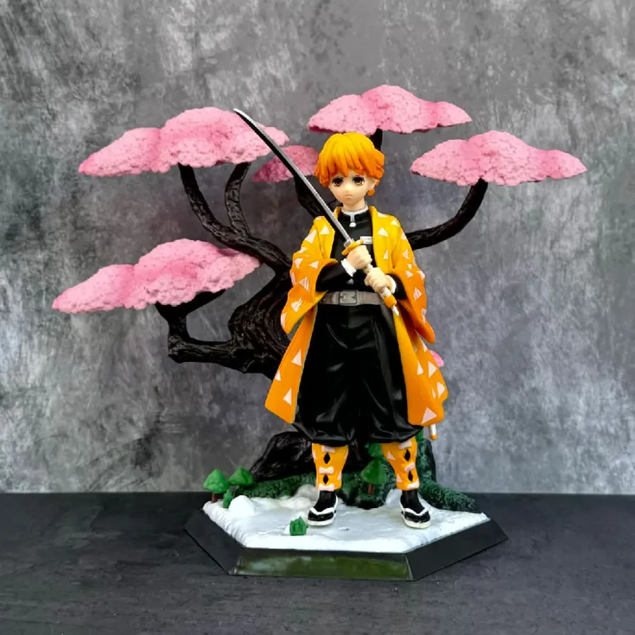 Zenitsu Agatsuma Blossom Tree Demon Slayer Action Figure