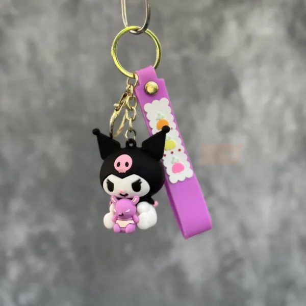 Kuromi Onegai My Melody Keychain