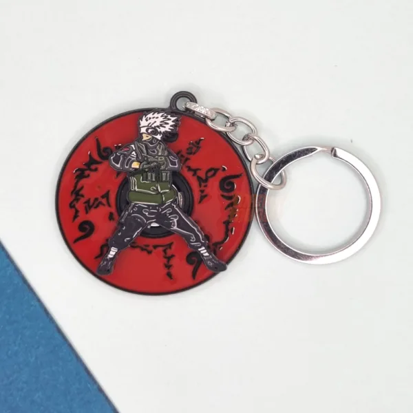 Kakashi Metal Spinning Keychain Naruto