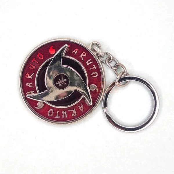 Sharingan Metal Spinning Keychain Naruto